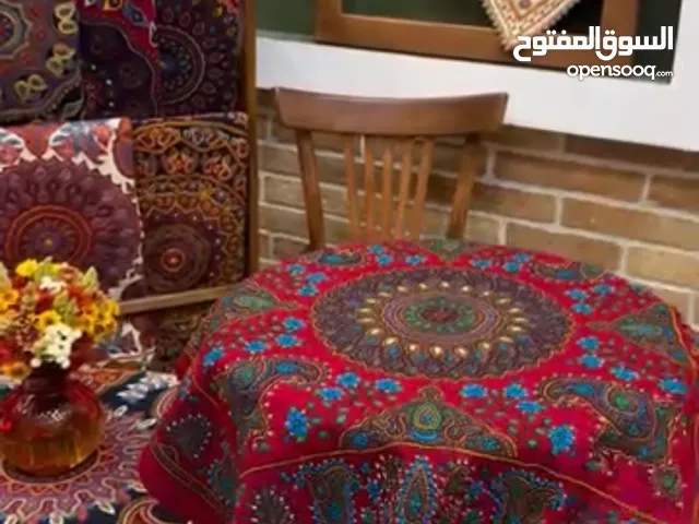رومیزی يدوي فاخر من قماش البَته – تحفة فنية من إيران