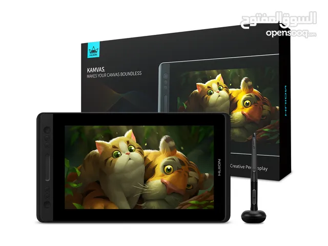 جهاز لوحي تابلت شاشة من هويون kamvas pro 13 للتصميم والرسم الرقمي والمونتاج والرسم البياني