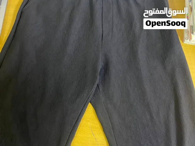 بنطال كارجو اسود شبابي - Men's black cargo pants