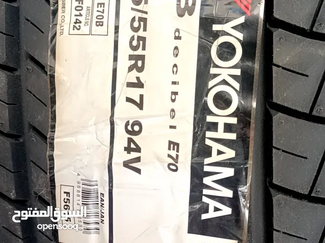 215/55/17''  yokohama tyres 4pc