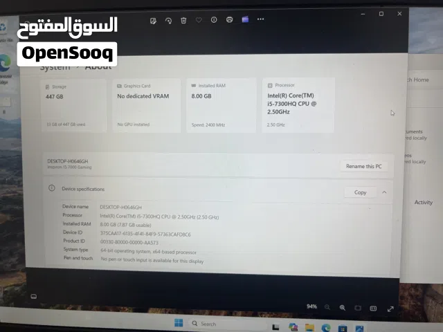 Windows Dell for sale  in Amman