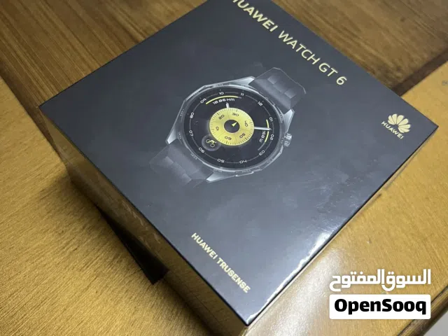ساعه هواوي جي تي 6 جديده بقراطيسها
