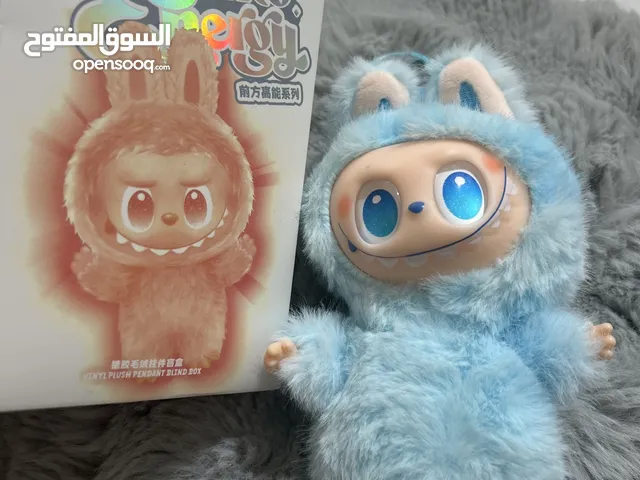 blue labubu very new and fluffy its very soft