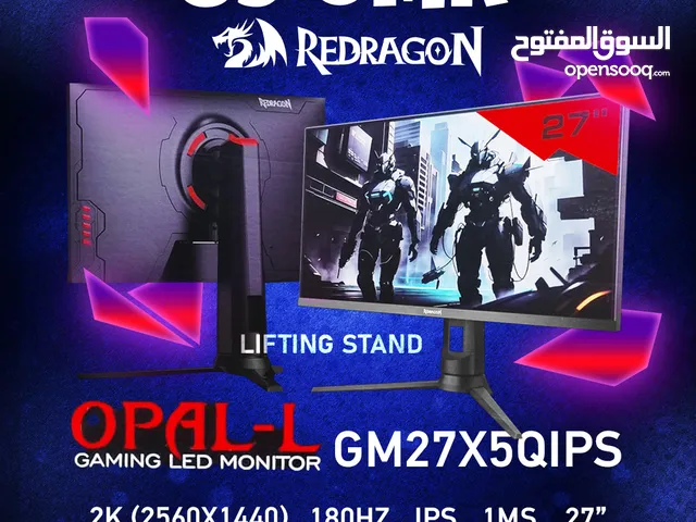 REDRAGON OPAL-L 2k 180Hz 1Ms Ips Gaming Monitor - شاشة جيمينج من ريدراجون !