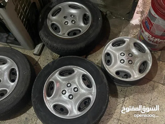 4 جنوط مستعمل مقاس 14 بيجو