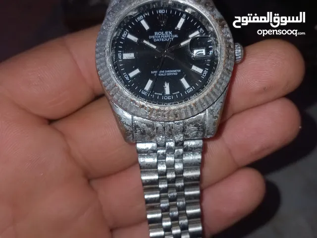 ساعة رولكس مع ساعة اخرى كما هو بااصور للبيع