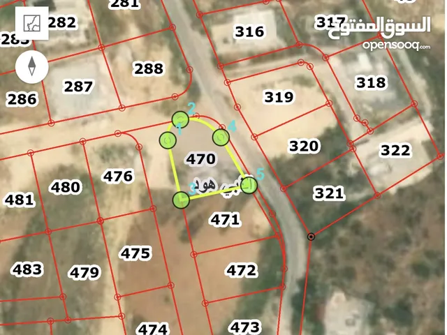 جرش النبي هود أرض مميزة 500م على 3 شوارع