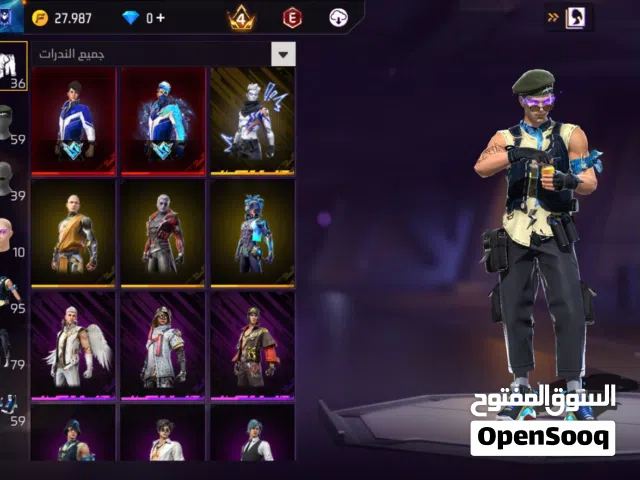 حساب فري فاير للبيع