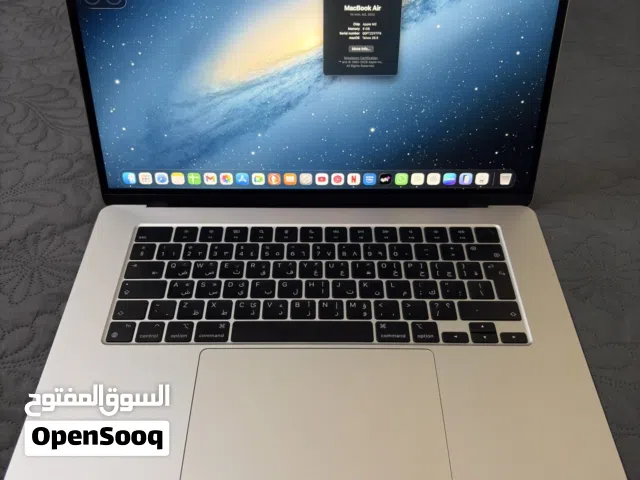 Apple MacBook Air 15 Inch Display,  M2 Chip 8-Core CPU and 10-Core GPU  8GB RAM  256GB  Starlight