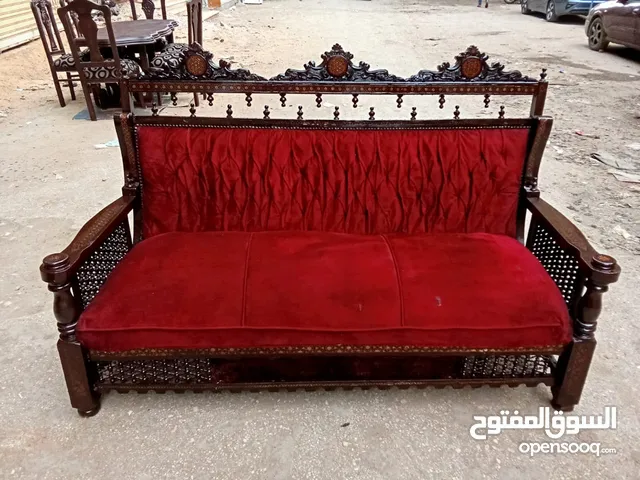 انترية ارابيسك تحفه خشب زان كنبه و4كراسي