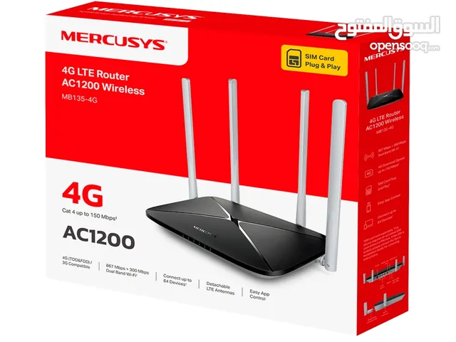Mercusys MB135-4G AC1200 Wireless Dual Band 4G LTE Router:
