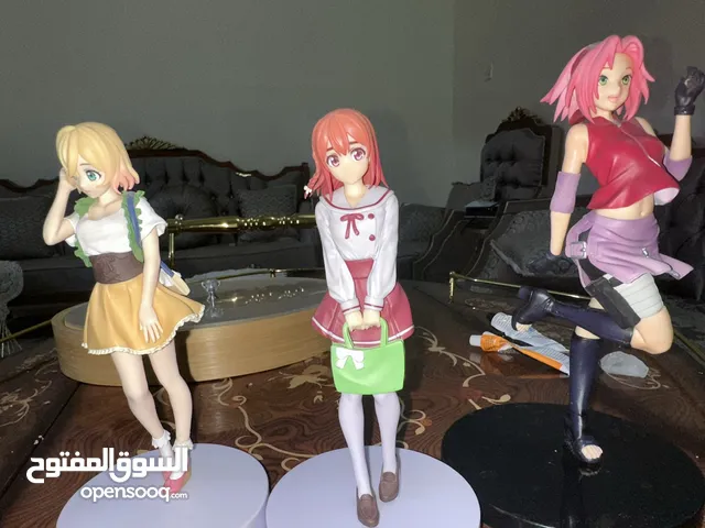 مجسمات انمي اصليات للبيع تفاصيلهن كلش حلوة   *فقط ساكورا مو اصلية