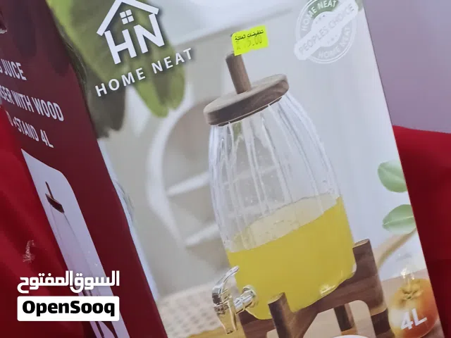 JUICE JUG WITH WOOD STAND