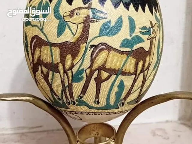 بيضه نعامه رائعه الجمال تحفه فنيه مرسومه بلتنقيط