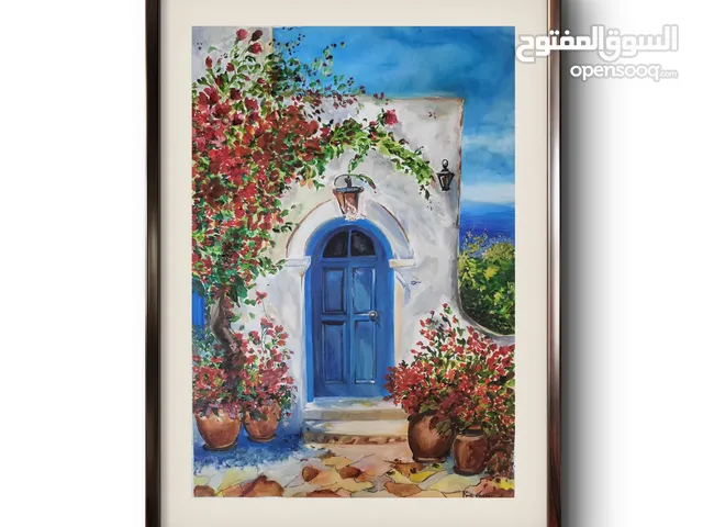 كل لوحة هي حكاية مرسومة بلطف الألوان المائية