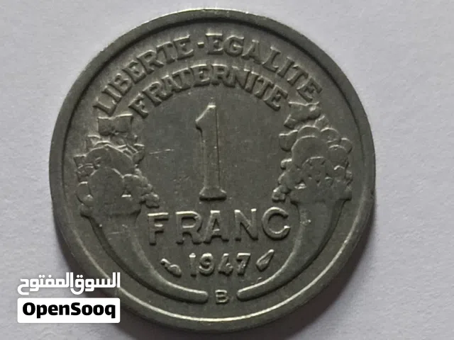 عملة نادرة - فرنسا 1 فرنك 1947 - France 1 Franc 1947