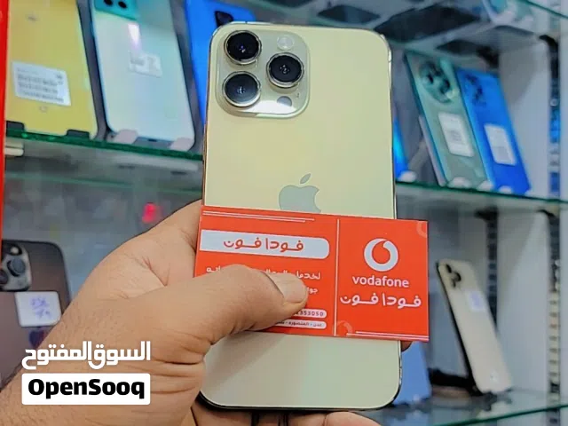 الحق العرض من فودا فون  iPhone 14 Pro Max  128GB  شريحتين رسمي وكالة  اللون الذهبي