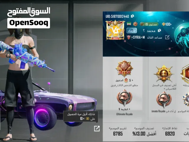 Pubg Accounts and Characters for Sale in Aleppo