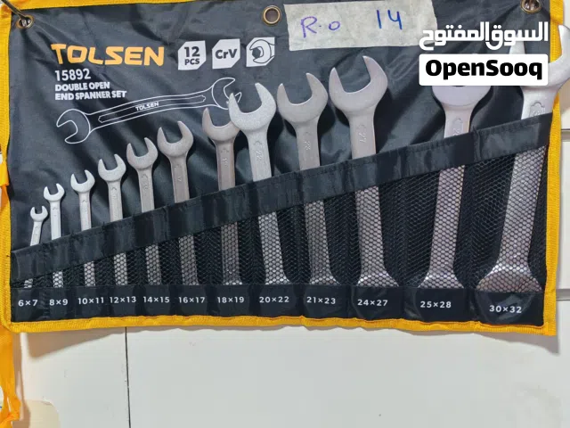 سباين مفتوحة سبانة مفتوح من الجهتين فك تركيب البراغي و البلوط شركة تولسن tolsen 15892 12 قطعة