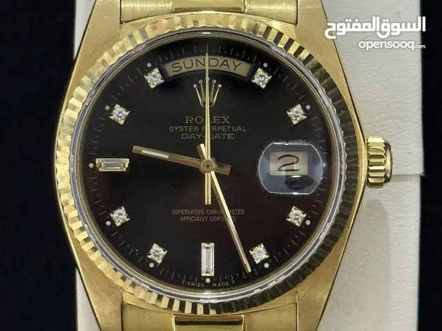 Rolex Daydate President 13038 نادر اصلي ذهب حقيقي و الماس حقيقي