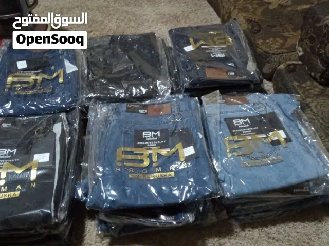 بناطيل جينز جميع الاوان جميع المقاسات بسعر حرق