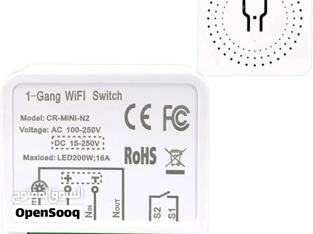 السويتش المخفي (إصدار الطاقة الشمسية AC/DC): DIY Mini WiFi Switch AC/DC 16A CR-MINI-N2