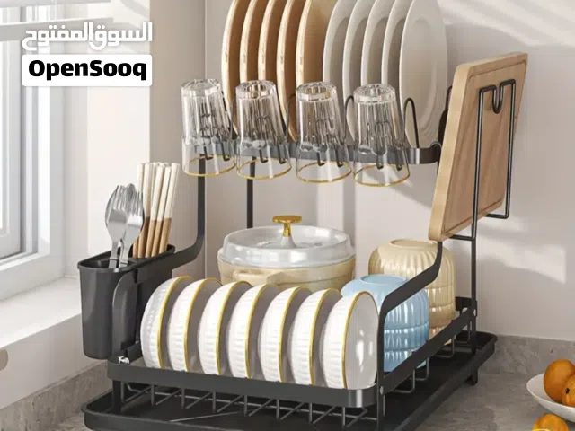 2-Tier Dish Drying Rack with Drainboard ...