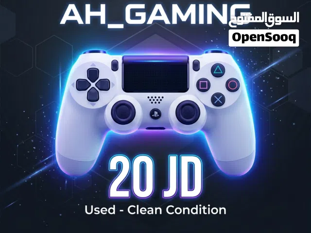 يد بلايستيشن 4 (PS4) أصلية لون أبيض للبيع