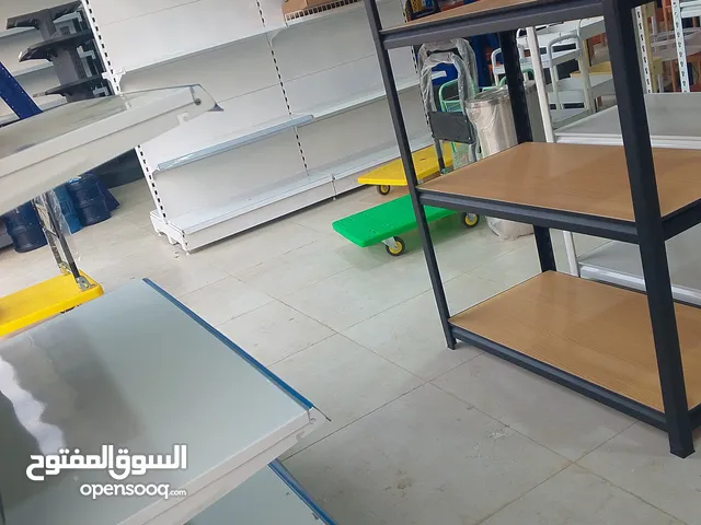 رفوف سوبر ماركت جديده ومستخدم