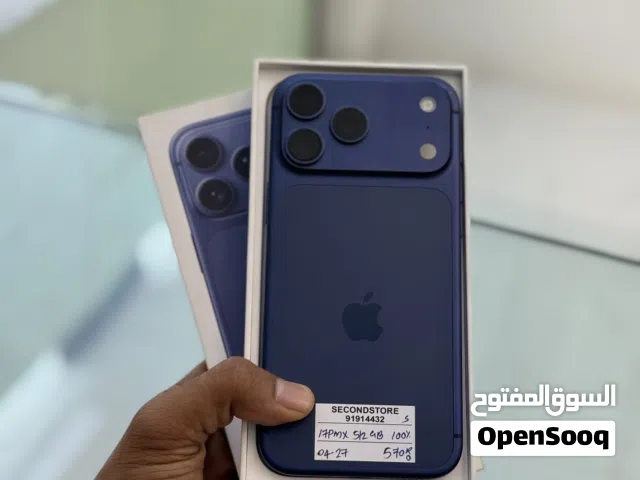 Used Apple iPhone 17 Pro Max 512GB Blue in Excellent Condition with Original Box and Charger