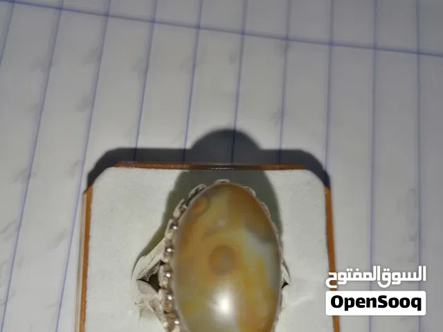 محبس عقيق سليمان قديم فضه 925