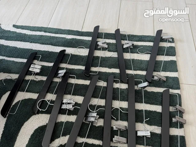 Luxury wooden black clothes hangers