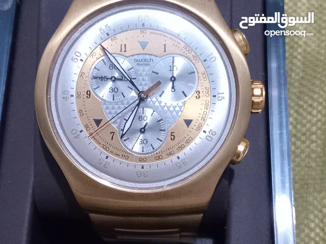 SWATCH SR936SW Swiss made All.Chronograph's working Analog Men's Watch Rose Gold Color