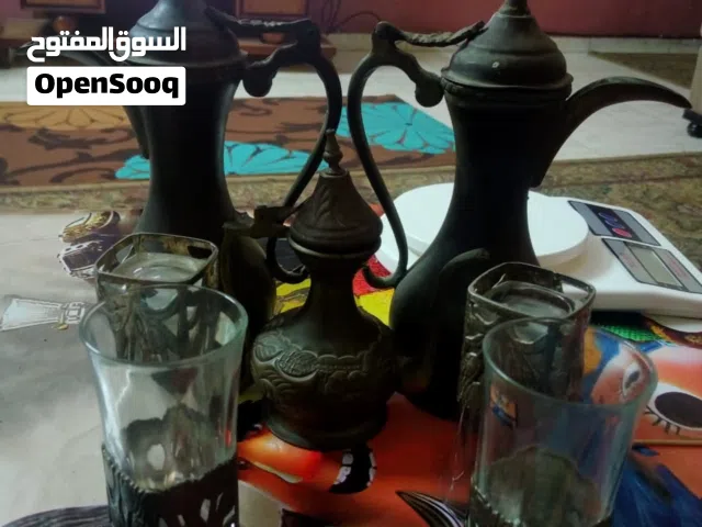 طقم ابريق نحاس والكوبايات بتاعته نحاس