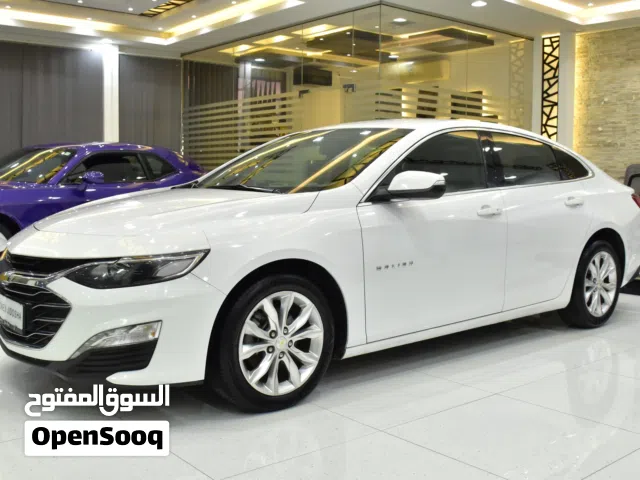 Chevrolet Malibu Turbo ( 2021 Model ) in White Color GCC Specs