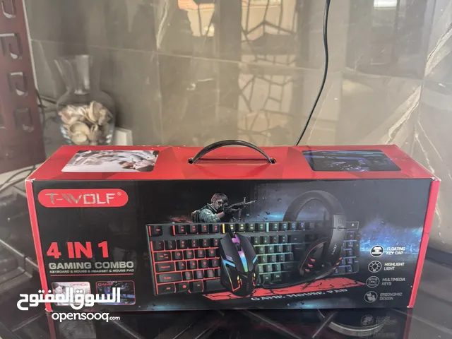 عدة gaming laptop كاملة مع سماعة و كيبورد و ماوس و ماوس باد yboard gaming headphones mouse ke