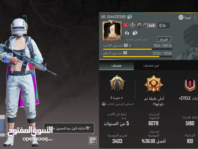 Pubg Accounts and Characters for Sale in Dakahlia