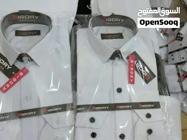 قميص بدلة سادة قطن ومكرو فايبر للتصدير