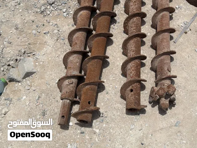 Drilling auger set working with bob cat عدة حفر مع بوب كات اوي اي معدة اخرى حتى 6 متر قطر 20 سم