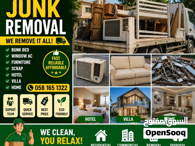 junk removal bunk bed window ac