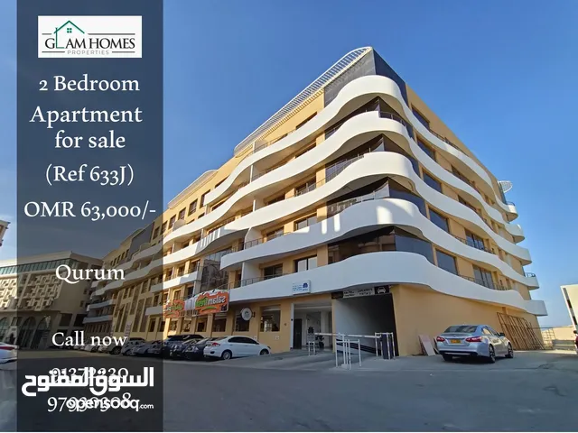 Splendid 2 BR apartment for sale in Qurum at a good location Ref: 633J