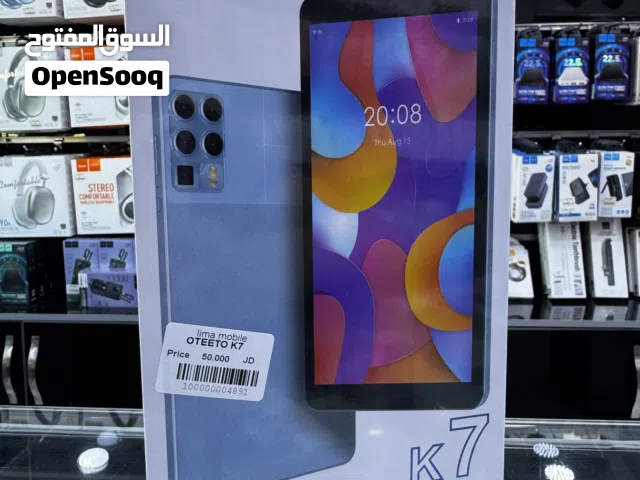 OTEETO K7 (256GB/8RAM)  متوفر جديد كلين مدخل خط بشغل شريحه  بسعر مميز داخل ليما موبايل