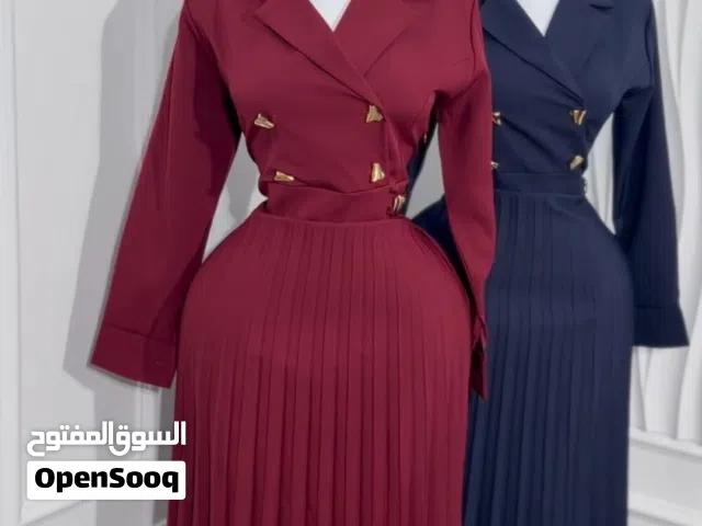 فستان خامه دابل الايطالي كوالتي عالي قياس 48/46/44/42/40/38/