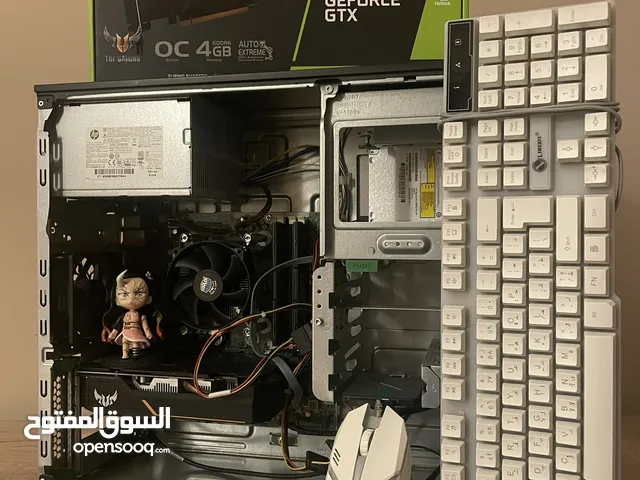 للبيع بي سي قيمنق مع الأغراض الي ف الصورة. يشغل جميع الألعاب بدون مشاكل فورت نايت call of duty GTA