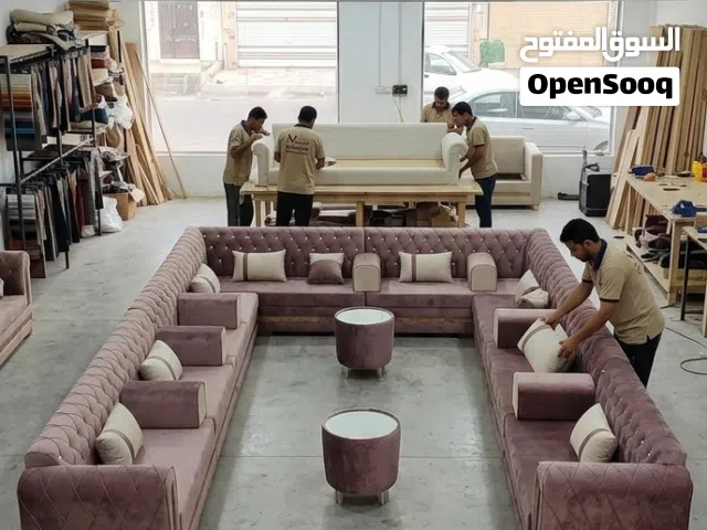 مجالس كنب انتريهات كنب تفضيل حسب الطلب جميع الالوان والاشكال لجميع المحافضات