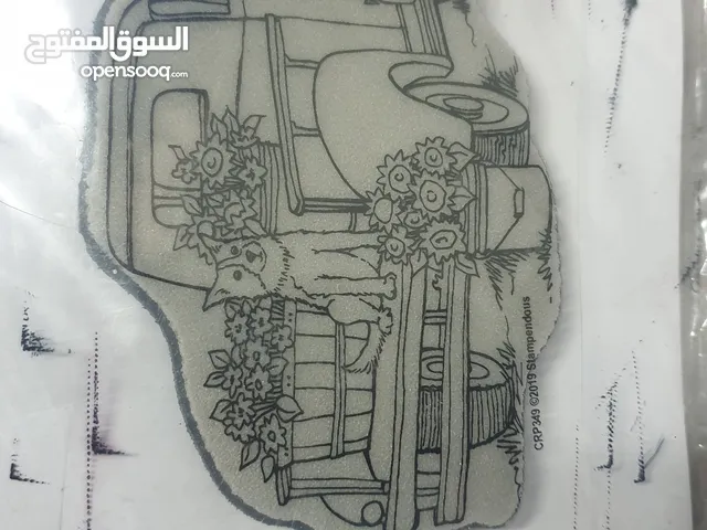 لطبع الرسمة، 4 قطع، مستعمل مرة واحدة فقط، (الازرق غير مستعمل) used ones only (blue isn't used)