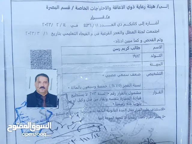 رقم معوقين بصره تاريخ قديم 2023