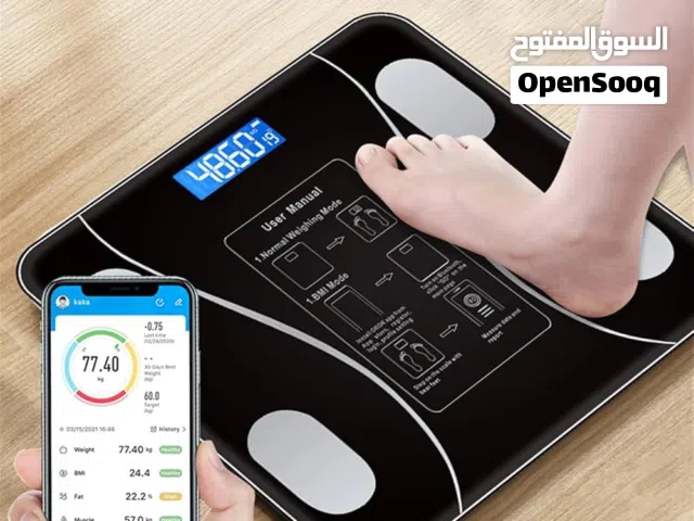 ميزان الحمام الذكي بالبلوتوث – راقب صحتك بدقة كل يوم