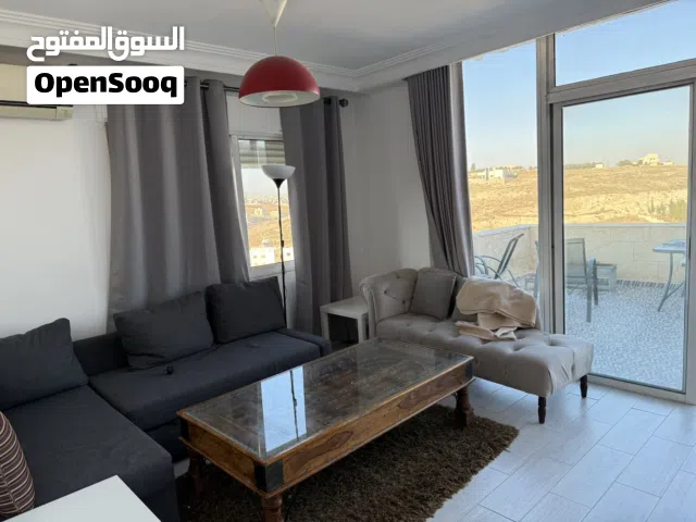 روف مفروش مكون من غرفتين نوم في اجمل مواقع الياسمين (ربوة عبدون ) للايجار