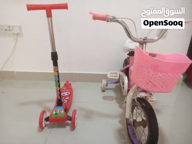 Girls cycle with free scooter